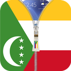 Comoros flag zip Lock Screen آئیکن