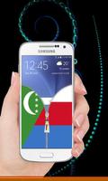 Comoros flag zip Lock Screen 截图 2