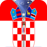 Croatia flag zip Lock Screen иконка