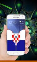 Croatia flag zip Lock Screen capture d'écran 3