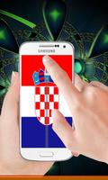 Croatia flag zip Lock Screen plakat