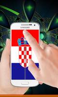 Croatia flag zip Lock Screen 포스터