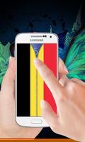 Belgium flag zip Lock Screen 스크린샷 1