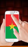 Burkina Faso flag zip Lock Affiche