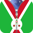 Burundi flag zip Lock Screen
