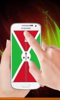 Burundi flag zip Lock Screen Affiche