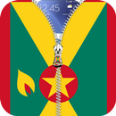 Grenada flag zip Lock Screen APK