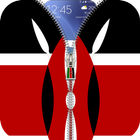 Kenya flag zipper Lock Screen ไอคอน