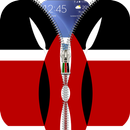 Kenya flag zipper Lock Screen APK