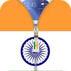 India flag zipper Lock Screen 图标