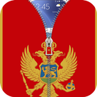 Montenegro flag zipLock Screen icône