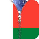 Madagascar flag zipLock Screen APK