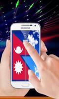 Nepal flag zipper Lock Screen screenshot 1