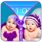 Cute Baby Zip LockScreen Prank icône