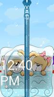 Cute Bear Zip LockScreen Prank capture d'écran 1