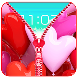 Love Zipper Lock Screen