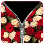 Rose Zipper Lock Screen