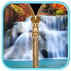 Waterfall Zipper Lock Screen icône