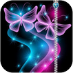 ”Butterfly Zipper Lock Screen