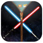 Star Lightsaber wars Zipper أيقونة