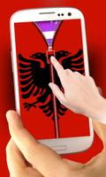 Albania Flag Zipper LockScreen capture d'écran 1