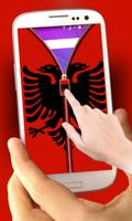 Albania Flag Zipper LockScreen capture d'écran 2