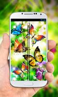 Butterflies Zipper Lock Screen poster