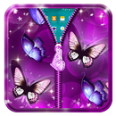 Butterfly Zipper Lock Screen APK