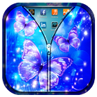 Shiny Butterfly Zipper LS icône