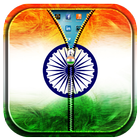 India Flag Zipper Lock Screen icon