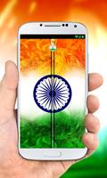 India Flag Zipper Lock Screen poster