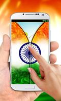 India Flag Zipper Lock Screen capture d'écran 2