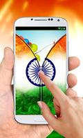 India Flag Zipper Lock Screen capture d'écran 3