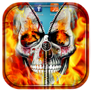 Skull Zipper Lock Screen APK