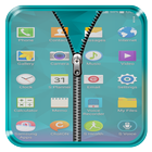 Transparent Zipper Lock Screen-icoon