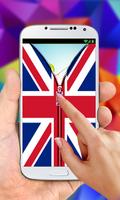 UK Flag Zipper LockScreen syot layar 3