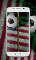 Usa football Zipper Lock™ Cartaz