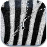 Zebra Zipper Lock Screen