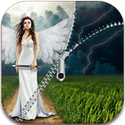 Angel Zipper Screen - Lock app icono