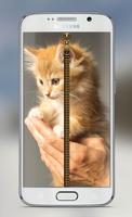 Cat Screen Lock Zipper Plakat