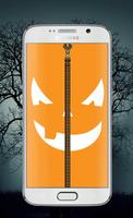 Halloween Lock Screen Zipper Affiche