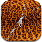 Leopard Lock Screen Zipper ikona
