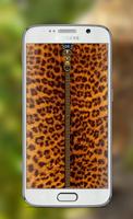 Leopard Lock Screen Zipper تصوير الشاشة 1