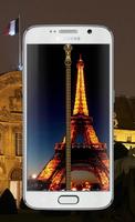 Paris Zipper Eiffel Tower постер