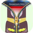Mini Yellow Zipper Lock HD - Lock Screen أيقونة
