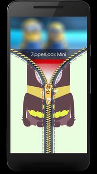 Mini Yellow Zipper Lock HD - Lock Screen poster