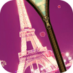 Paris Love Zipper Lock Screen