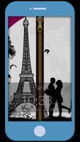 Paris Love Zipper Lock Screen 포스터