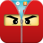 Ninja Zipper Lock Screen-icoon