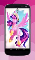 Pony Zipper Lock Screen poster